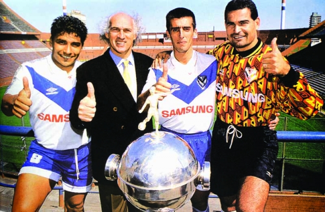 Jogadores do Vélez Sarsfield que conquistaram a Libertadores de 1995
